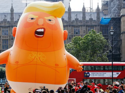 英国抗议者放飞的“特朗普宝宝气球”被伦敦博物馆收藏并将展出