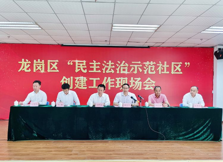 “学模范，创先进，促提升”，龙岗区召开“民主法治示范社区” 创建工作现场会