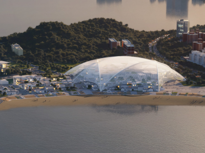 MAD建筑事务发布珠海文化艺术中心方案“穹顶下的村庄”