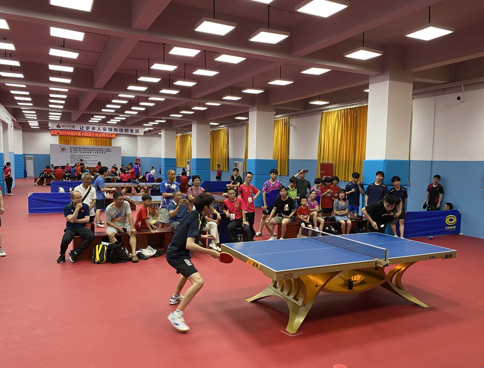 时代中国杯粤港澳大湾区乒乓球联赛东莞赛区开赛