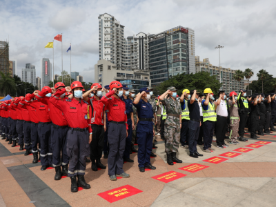 直升机、无人机、机器人……龙华区2021年汛期应急救援队伍拉动演练举行