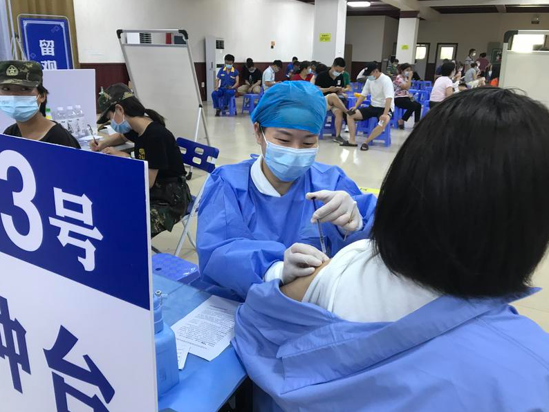 葵涌大型集中接种点试运行，预计一天可打3000针