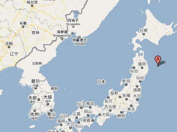 日本福岛东部海域发生6.0级地震
