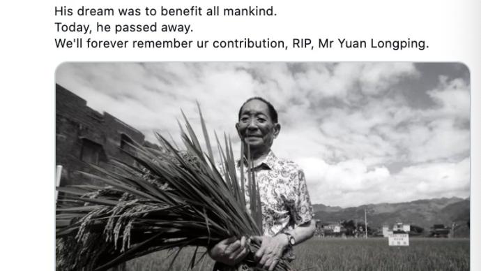 世界各地网友悼念袁隆平
