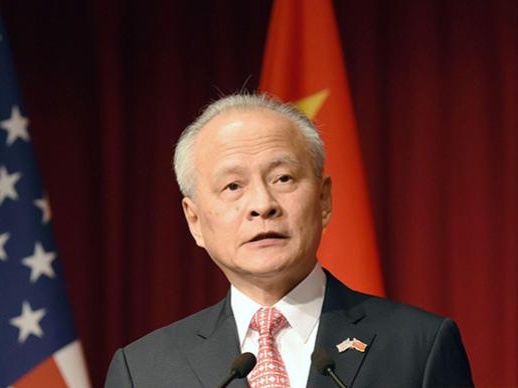 中国驻美大使崔天凯发表辞别信：在美侨胞肩负重大责任和使命