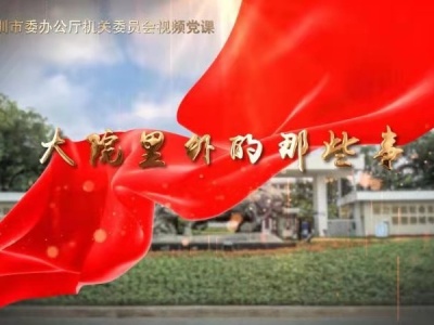 中共深圳市委办公厅机关委员会视频党课——大院里外的那些事