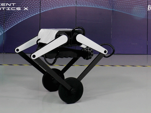 这个灵活的“轮滑小子”真酷！腾讯轮腿式机器人正式亮相