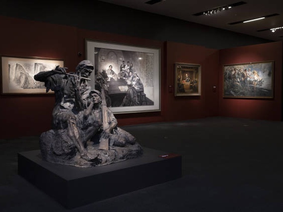 国博展出“美术经典中的党史”，《艰苦岁月》等广东艺术家作品亮相