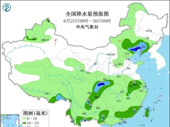 华南云贵等地强降雨继续 25日后雨带北抬至长江中下游