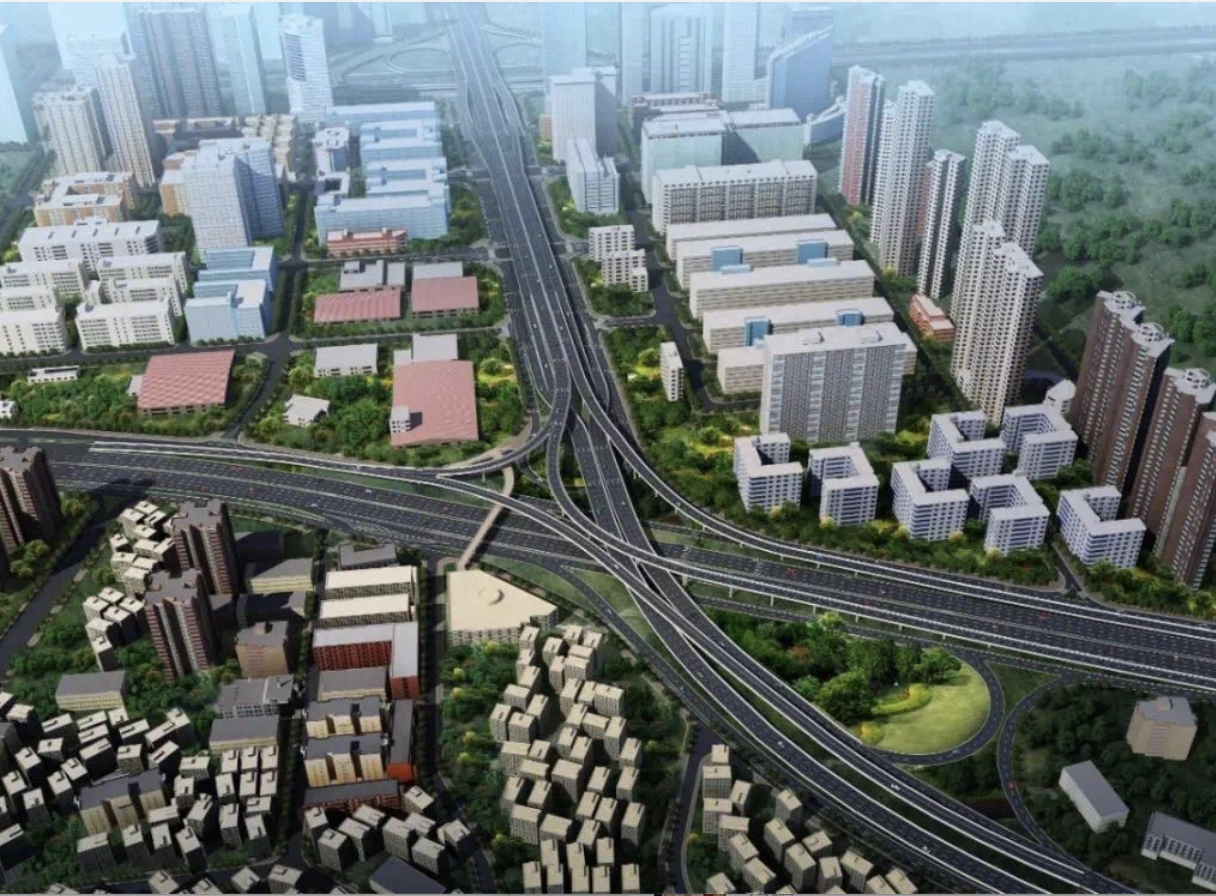 香蜜湖路交通综合改善工程主桥建设完工，立交主线桥等即将开放