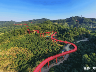 深圳最美“红飘带”虹桥公园公示二期建设项目规划