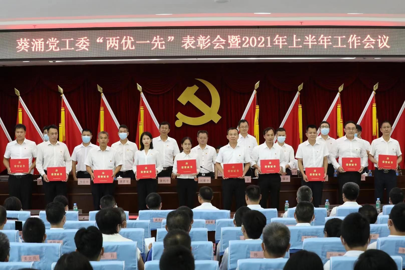 葵涌党工委召开“两优一先”表彰会暨2021年上半年工作会议