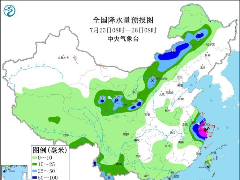 河南等地仍有分散性强降雨，台风“烟花”将影响华东沿海