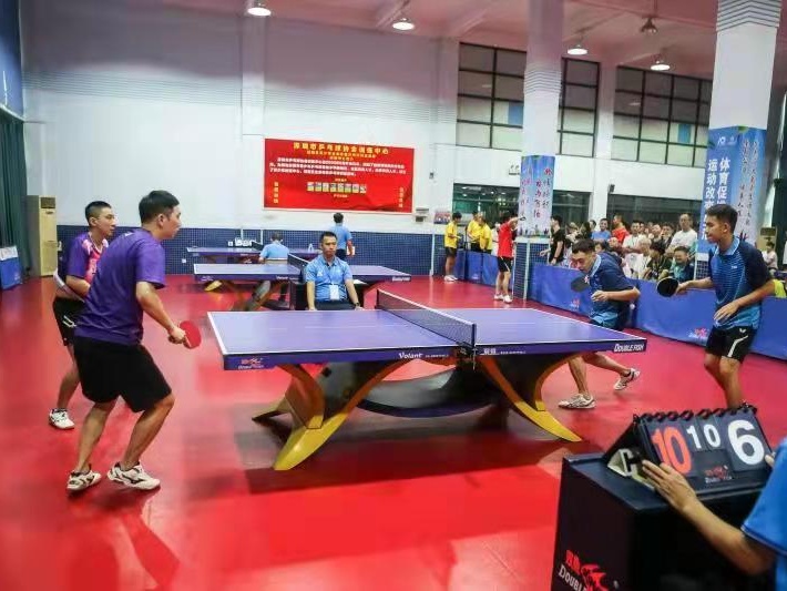 深圳市第十届运动会群体组乒乓球赛落幕！罗湖区队夺得桂冠