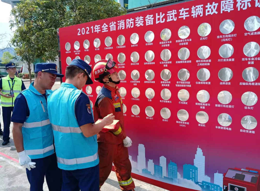 深圳消防获全省首届消防员技能竞赛装备比武团体第二名