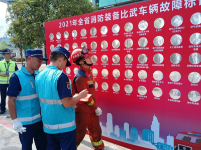 深圳消防获全省首届消防员技能竞赛装备比武团体第二名