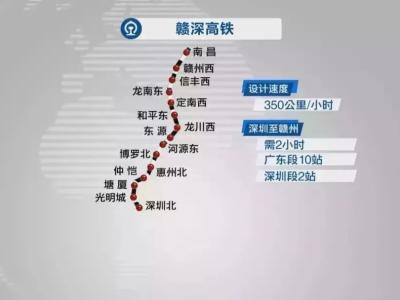 深圳⇋赣州，高铁开通倒计时！ 