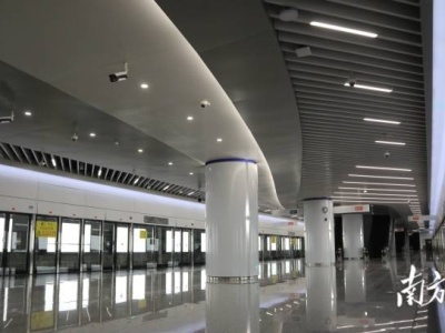 “大湾区最快地铁”车站首度亮相！感受未来感和科技范 