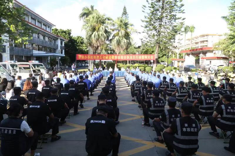加速建设“品质葵涌”  葵涌办事处举行百日综合执法大行动誓师大会