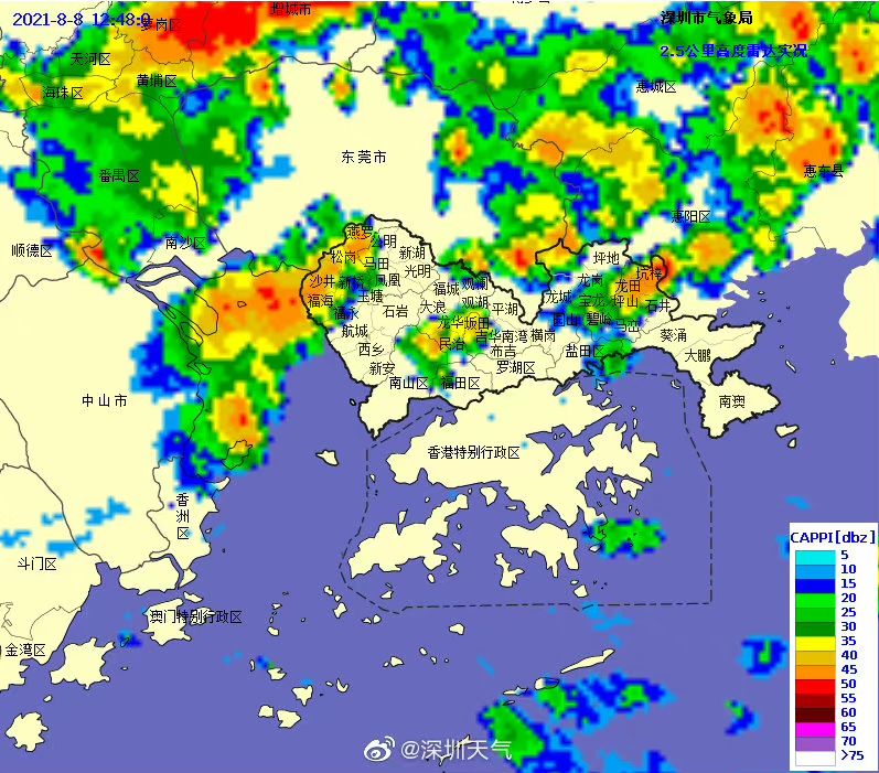 注意防御！深圳发布分区暴雨黄色预警