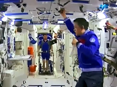在空间站看奥运是什么体验？“太空出差三人组”的回答亮了