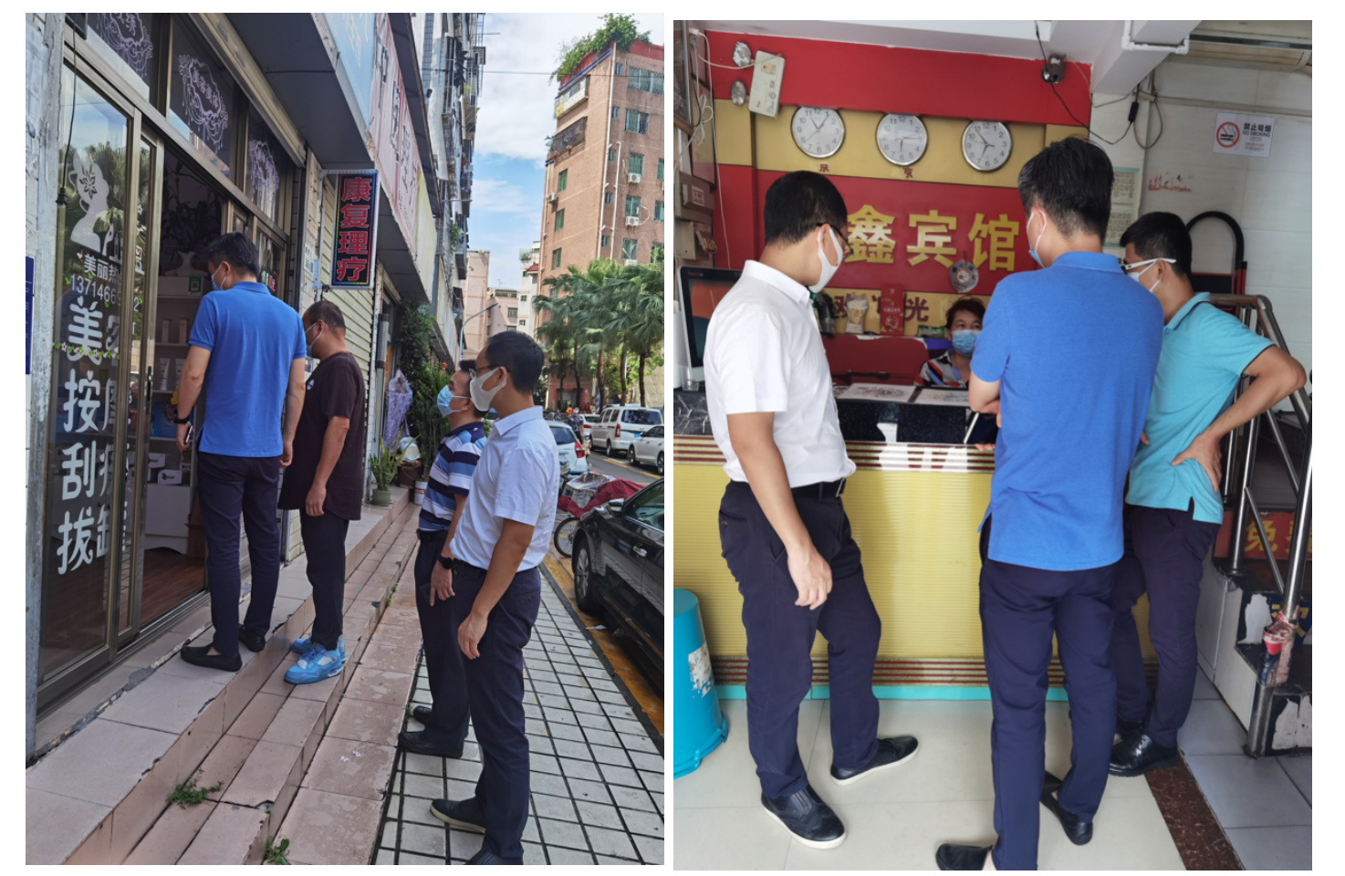 严防死守！草埔西社区进行疫情防控巡查