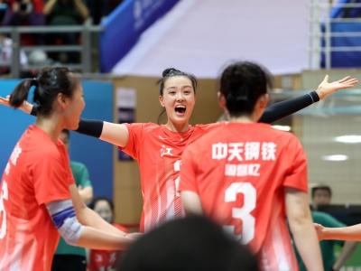 天津女排3-1江苏队，四夺全运女排金牌