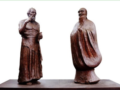 当孔子遇到苏格拉底 吴为山青铜组雕“落户”希腊雅典
