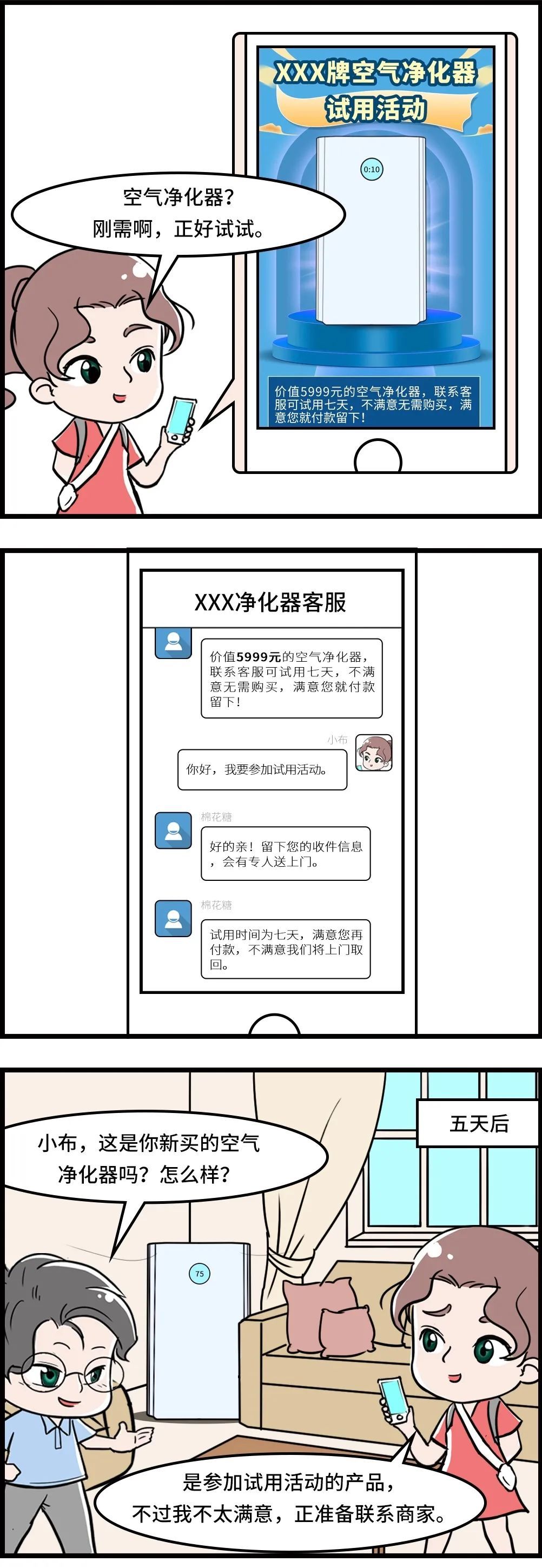 试用商品一定要买下吗？不买需要支付使用费吗？