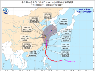 “灿都”“康森”双台风逼近，中央气象台发布台风橙色预警 