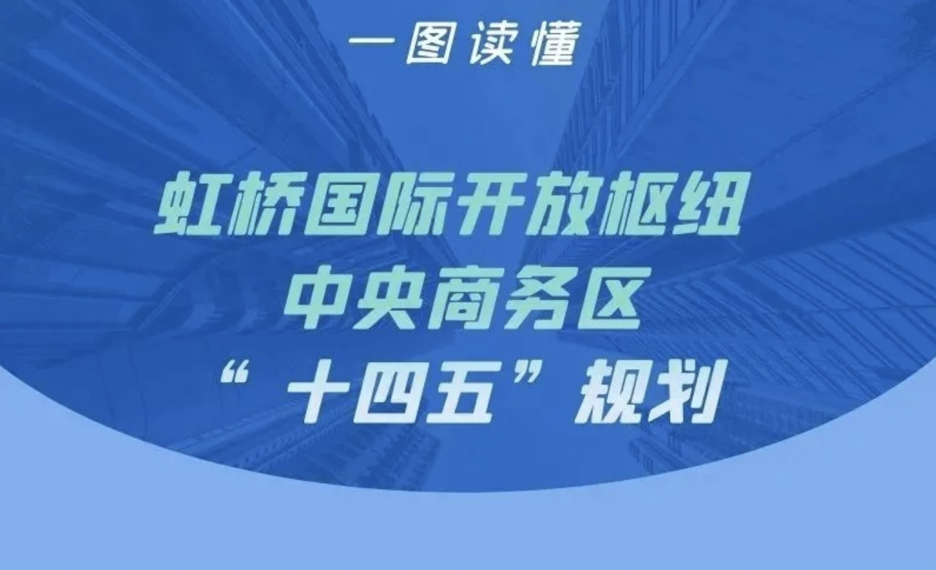 一图读懂！虹桥国际开放枢纽中央商务区“十四五”规划出炉