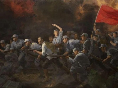 中国共产党历史展览馆永久收藏深圳巨幅油画