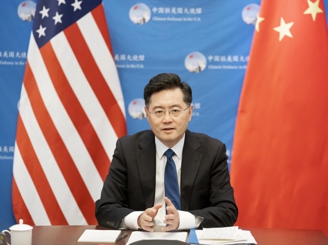 中国驻美大使秦刚：中美之间决不应走向误解误判和冲突对抗