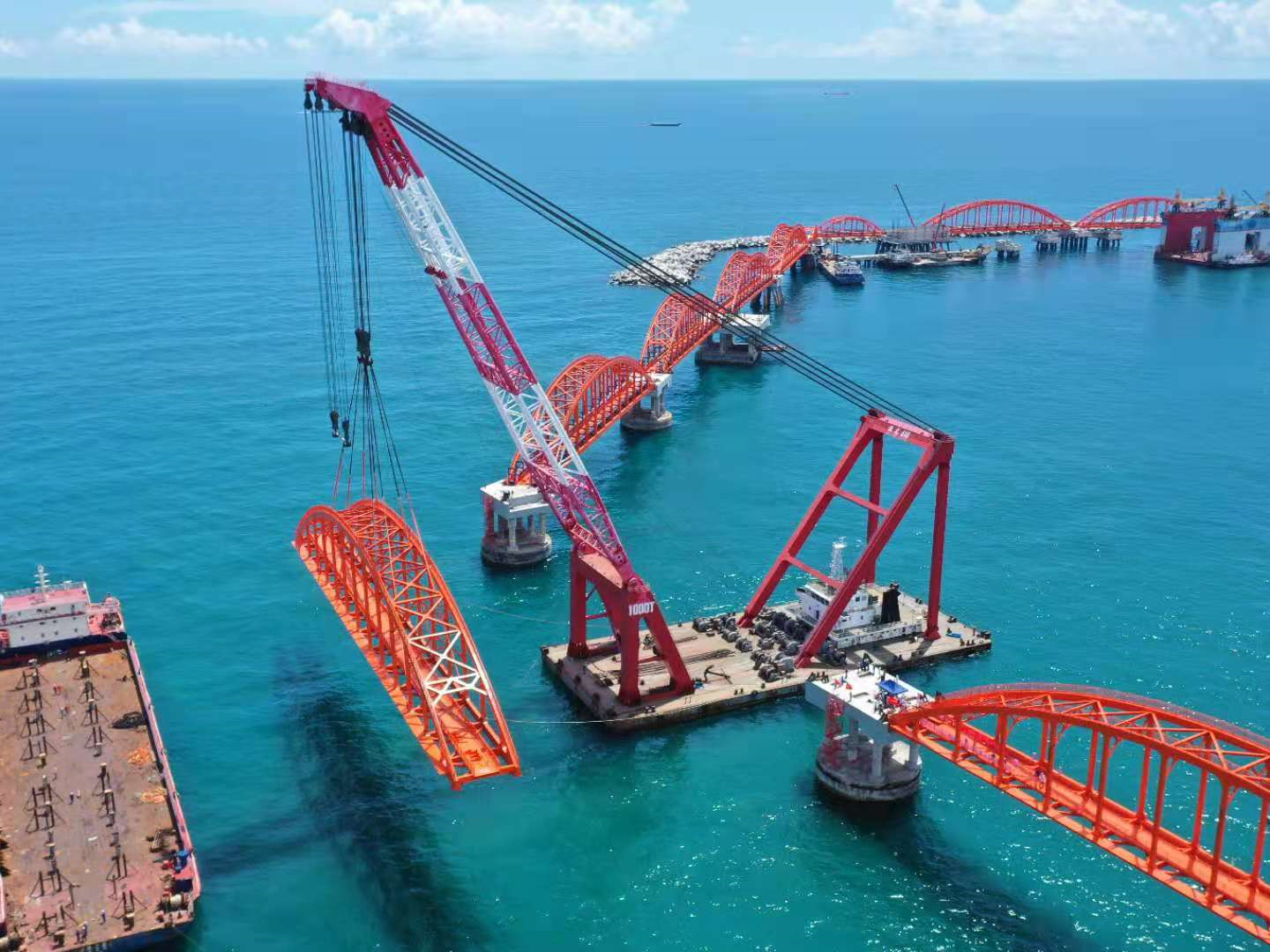 钢引桥全线贯通！广东石化项目原油码头建设实现重大突破