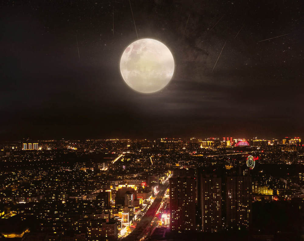 中秋夜可见月亮